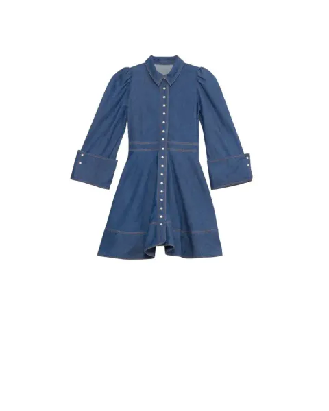 Bilde av byTiMo Denim Mini Dress French Blue
