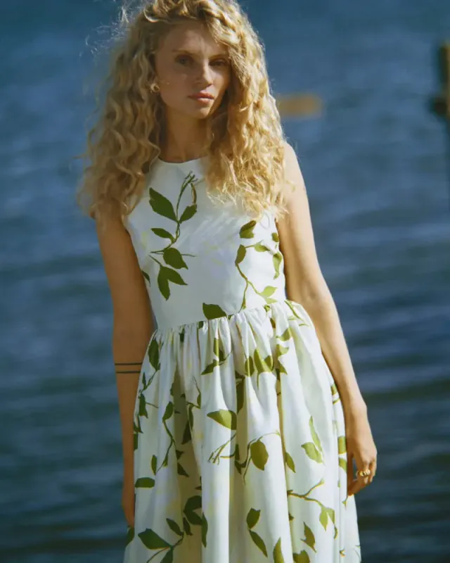 byTiMo Taffeta Midi Dress Soft Pastel