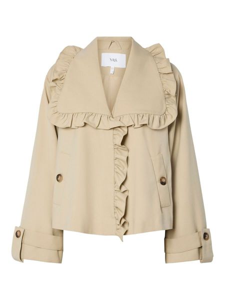 Hovedbilde YAS Elsana Short Trenchcoat Travertine
