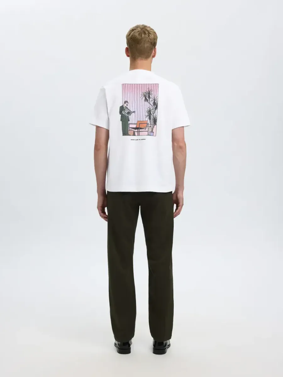 Selected Homme Pete License O-Neck Tee Print News