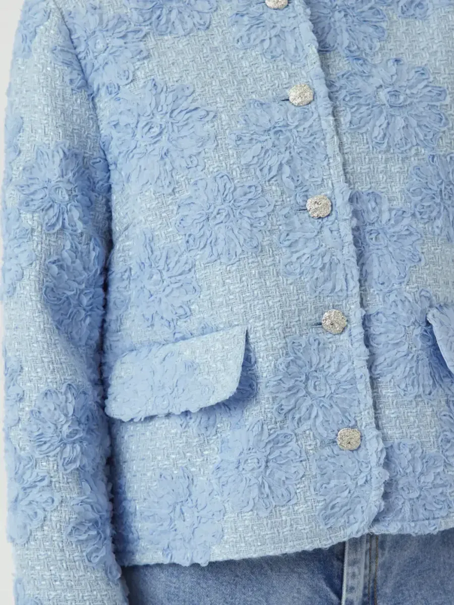 YAS KAVI 7/8 JACKET - SHOW Halogen Blue