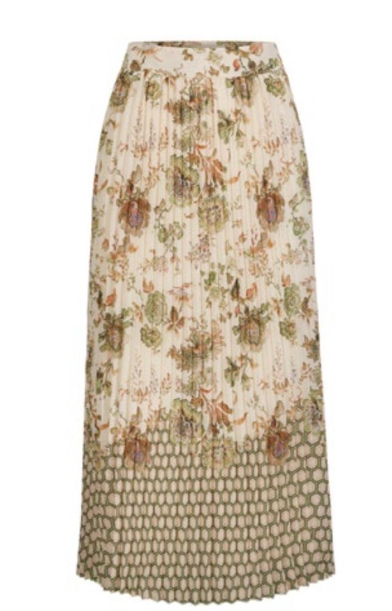 Katrin Uri Paris Deco Avery pleated skirt  Spring Garden 