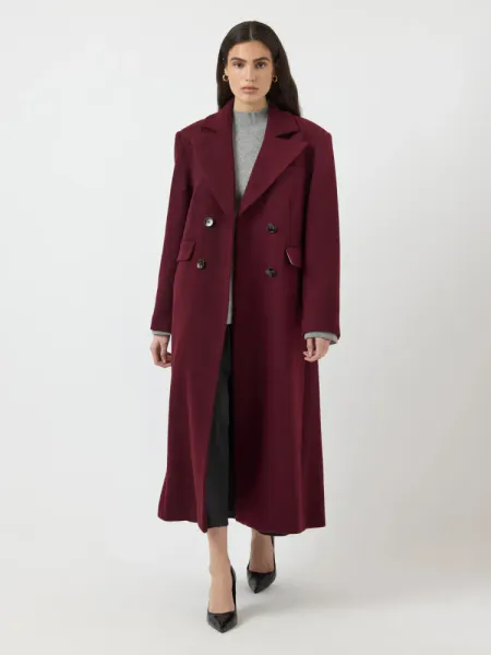 Hovedbilde YAS Royla Coat Wool Blend Port Royale