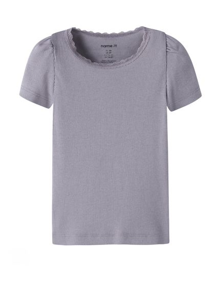 Hovedbilde Name It Kab Rib Topp Lavender Grey