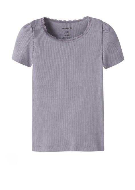 Hovedbilde Name It Kab Rib Topp Lavender Grey