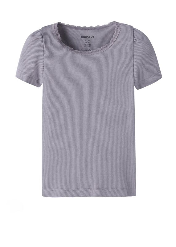 Name It Kab Rib Topp Lavender Grey