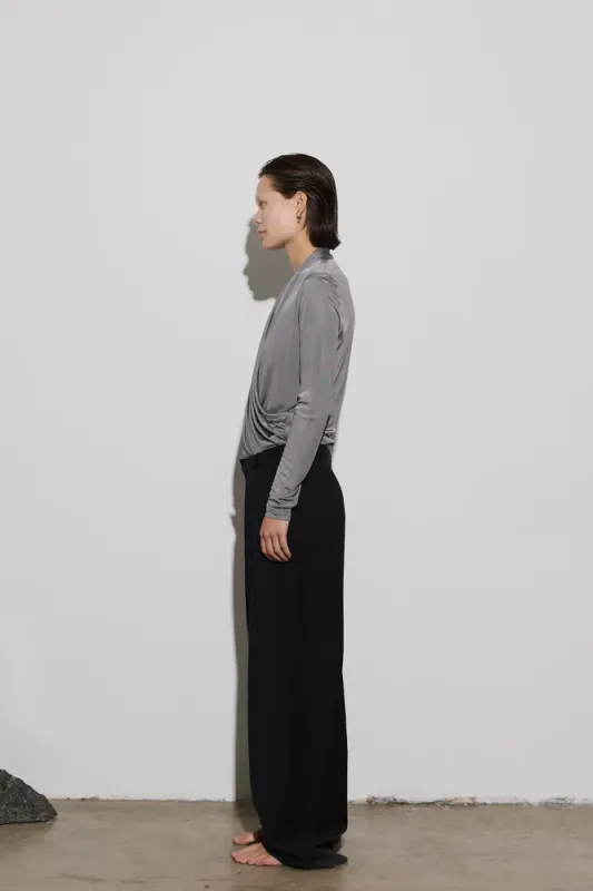 Envelope Soda Top Viscose Silk Grey 