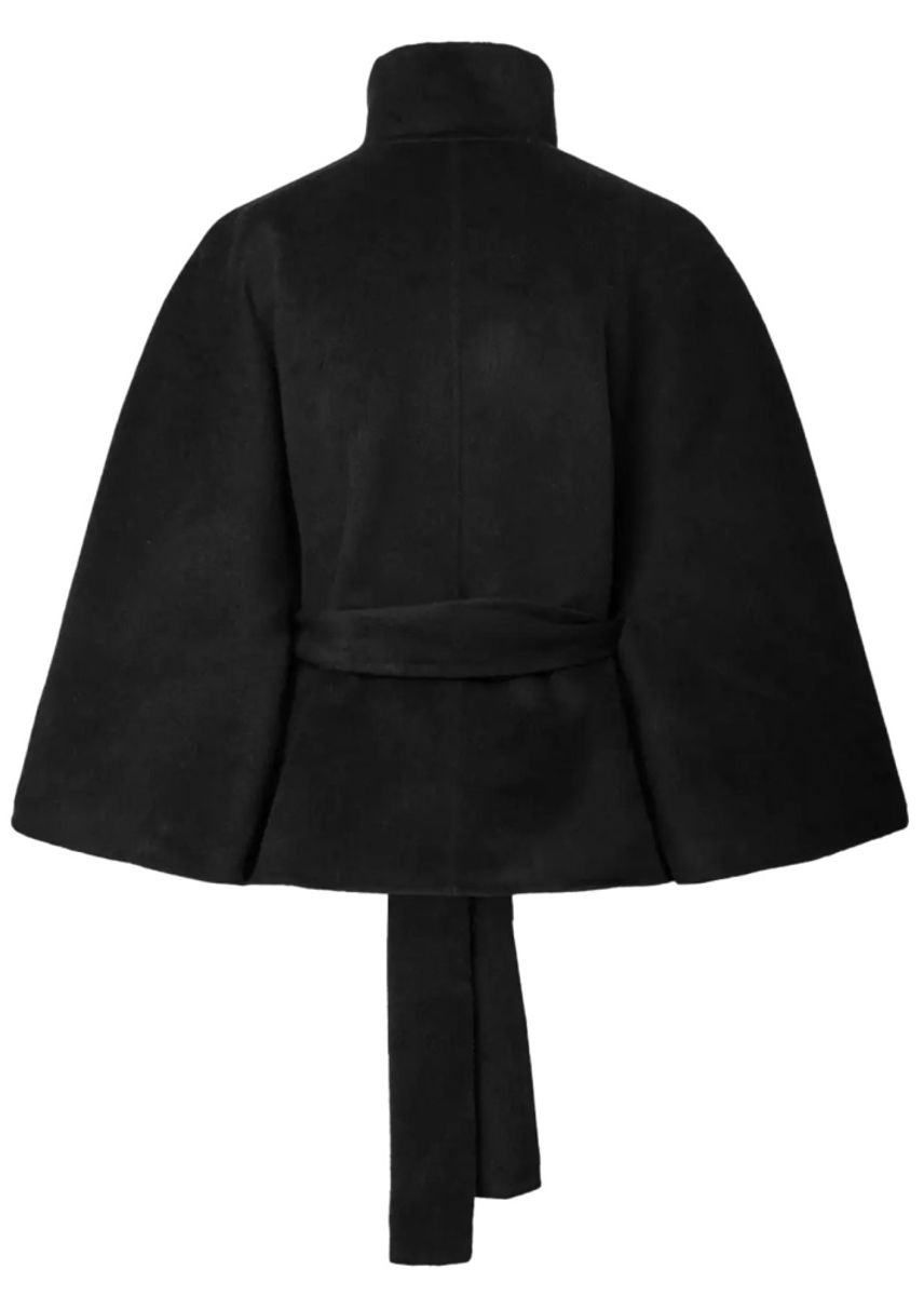YAS ALMIO HANDMADE WOOL BLEND JACKET BLACK