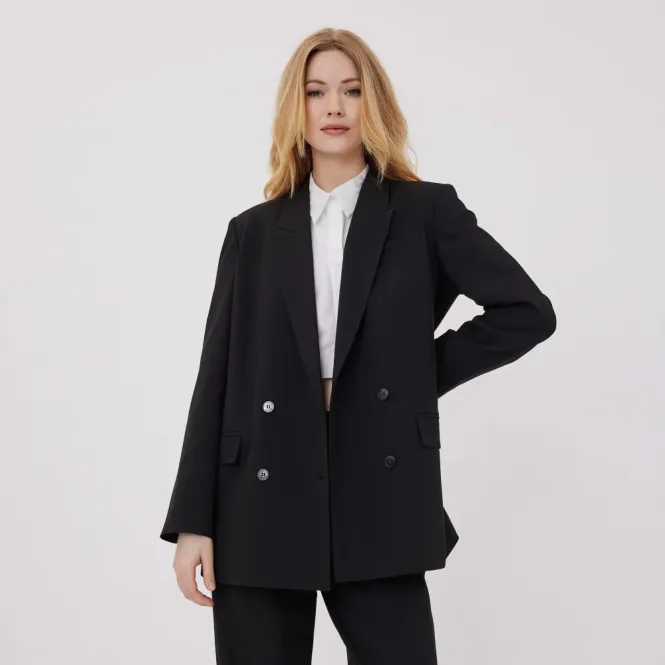Hovedbilde Five Units Frida Black 285 Dobbelspent Oversized Jacket