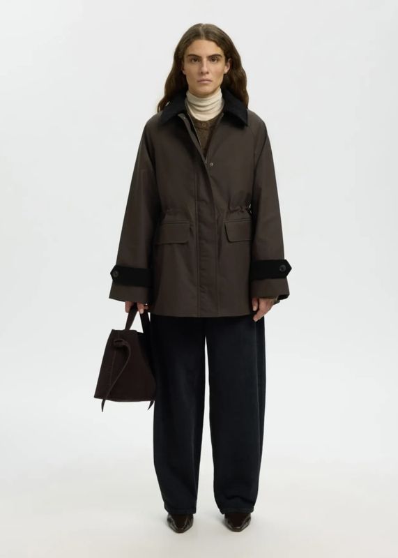 Selected Femme Wilma Waxed Jacket Delicioso