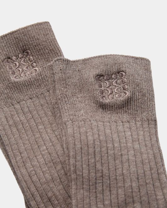 Hovedbilde Sofie Schnoor Beathas Knee Sock x 2 stk Camel Melange 