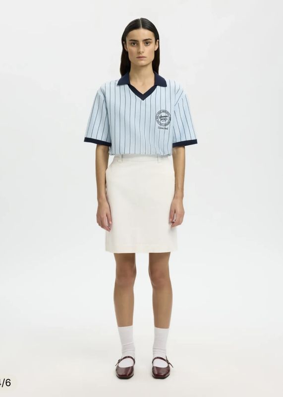 Selected Femme Skirt Hotel Amour Egret 