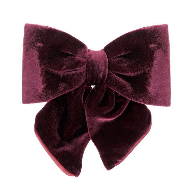 Hovedbilde Bon Dep Luxury Bow Silk Velvet Bordeaux