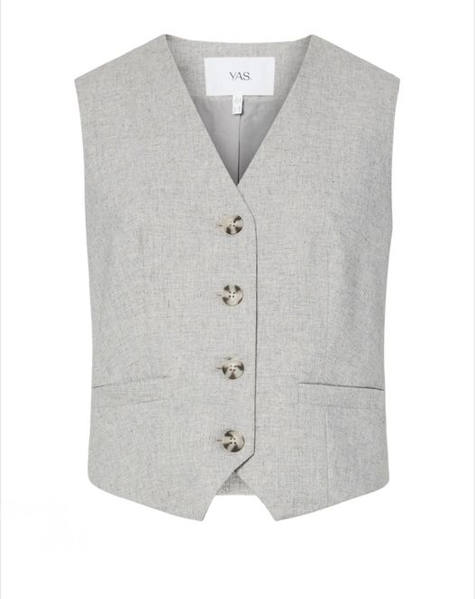 Hovedbilde YAS Classic Vest Light Grey Melange