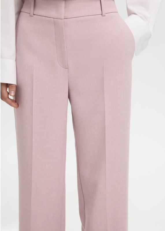 Selected Femme Rita Wide Pant Bleached Mauve  Melange
