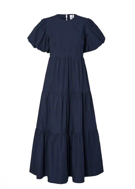 YAS Colea Ankle Dress Navy Blazer 
