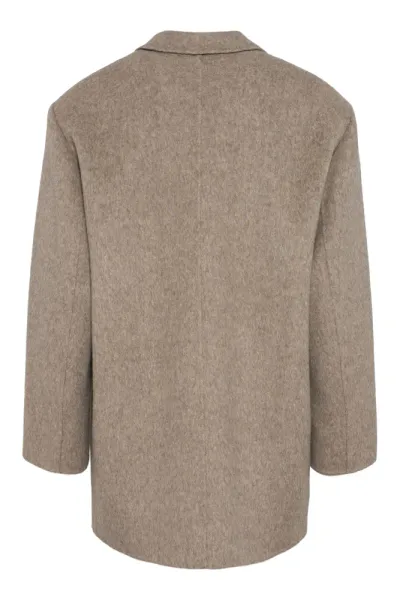 Bilde av Envelope Form Blazer Wool Taupe Melange