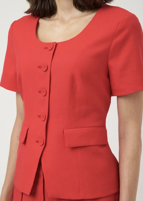 YAS Birmo Blazer Poinsettia