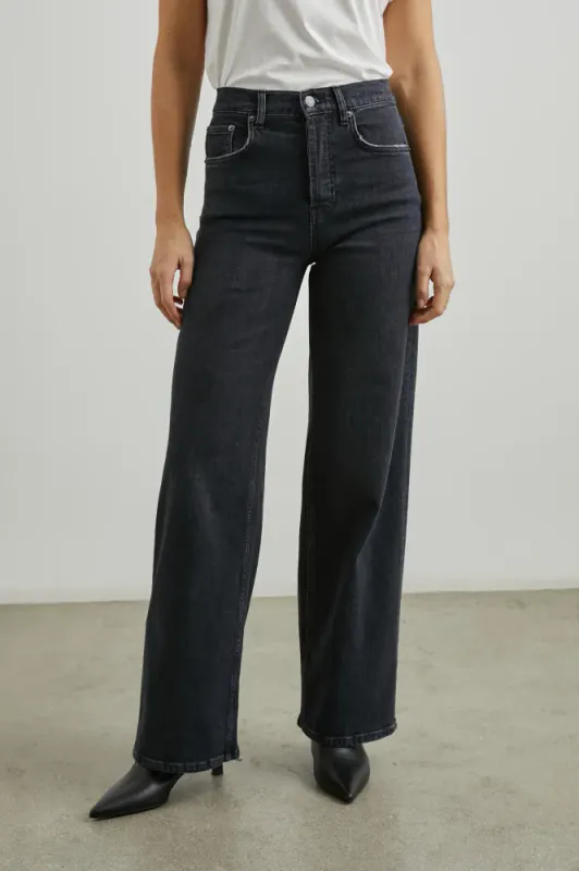 Rails Getty Wide Leg Black Pearl Jeans