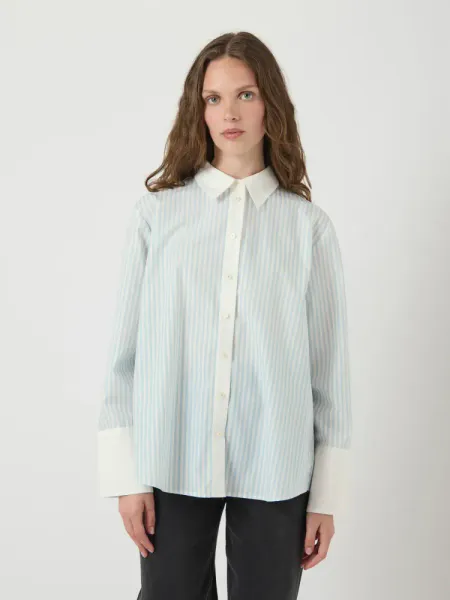 Hovedbilde YAS  Roya Shirt Star White  Skyway Stripes