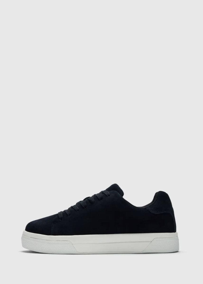  Selected Homme David Chunky Suede Sneaker Dark Navy 