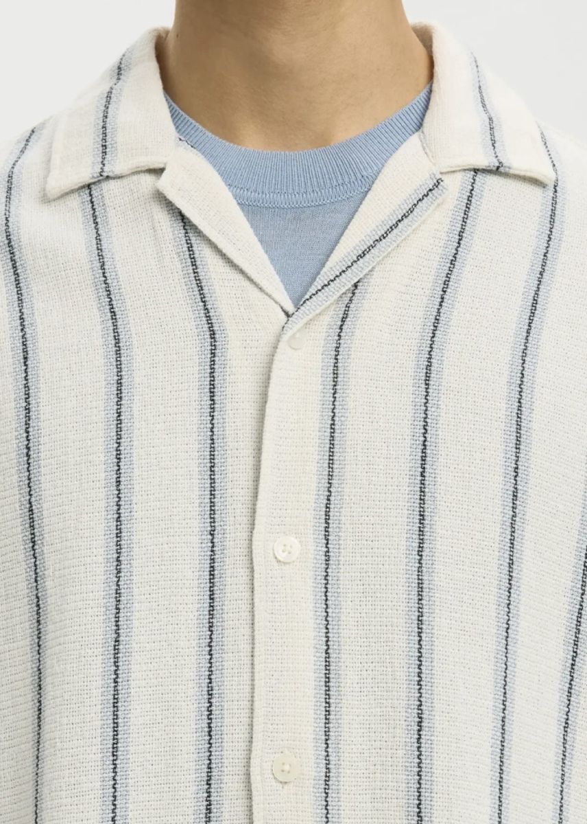 Selected Homme RegCal Shirt Resort Egret/Skyway