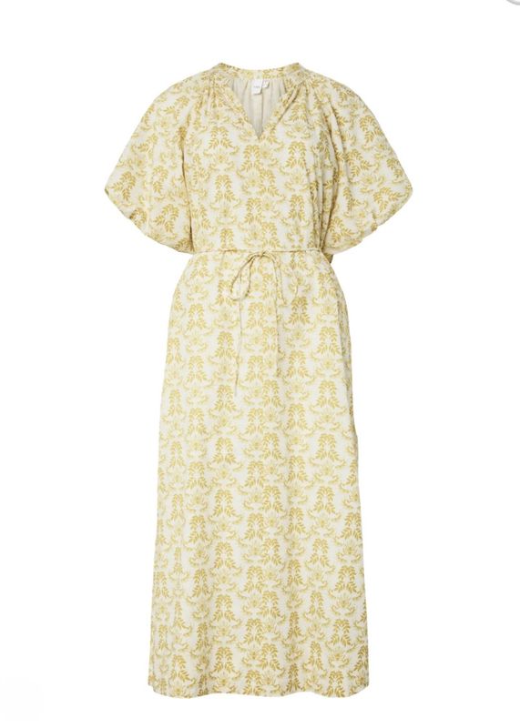 YAS Colea 2/4 arm Long Dress Pristine Colea Print 