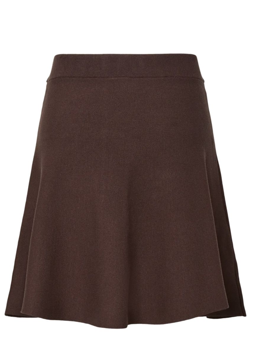 YAS Fonny Skirt Knit Skirt  Chocolate Brown