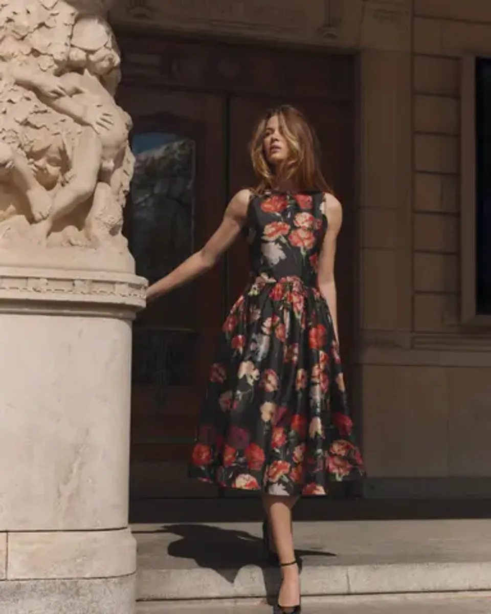 byTiMo Taffeta Midi Dress Poppy