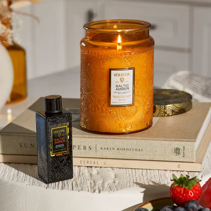 Voluspa Duftlys Baltic Amber Large Jar Candle