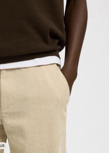 Hovedbilde Selected Homme Shorts Brody Linen Incense Oatmeal
