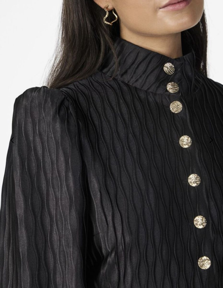 YAS Ripple Dress Black