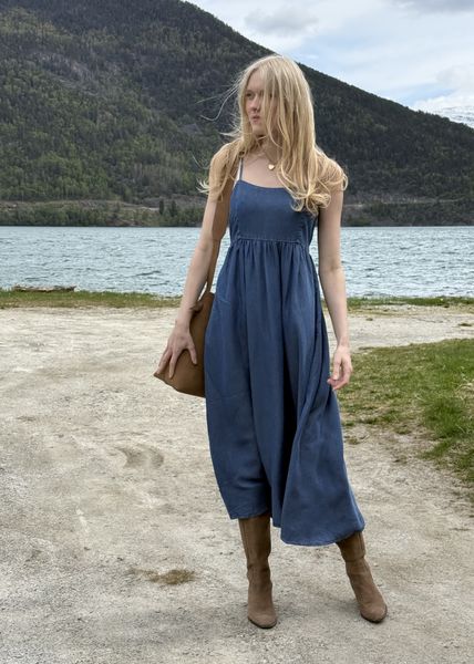 Hovedbilde Selected Woman Janna Ankle Dress Medium Blue Denim 