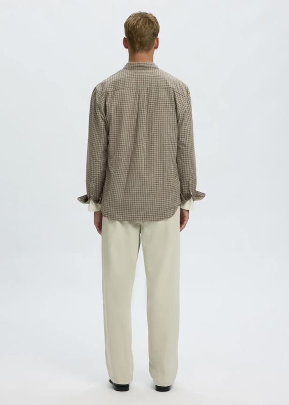 Selected Homme Cole Jay Melange Shirt Chocolate Chip Multi 