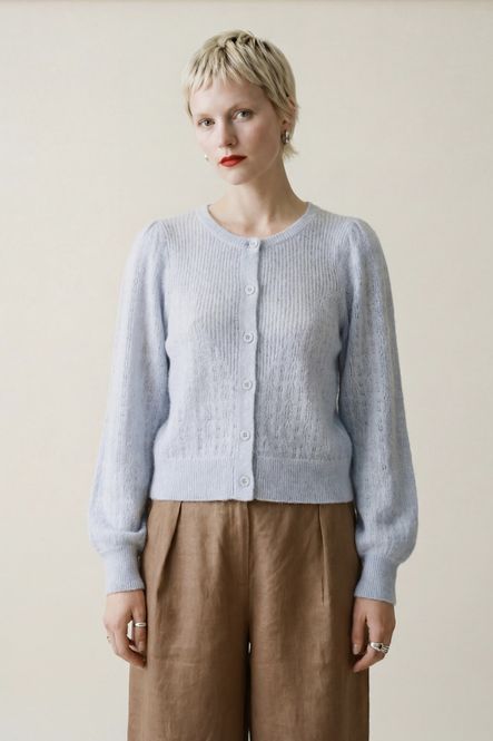 Hovedbilde Woodling Anette Cardigan Isblå 