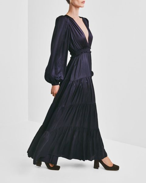 Hovedbilde byTiMo Satin Dress Dark Blue