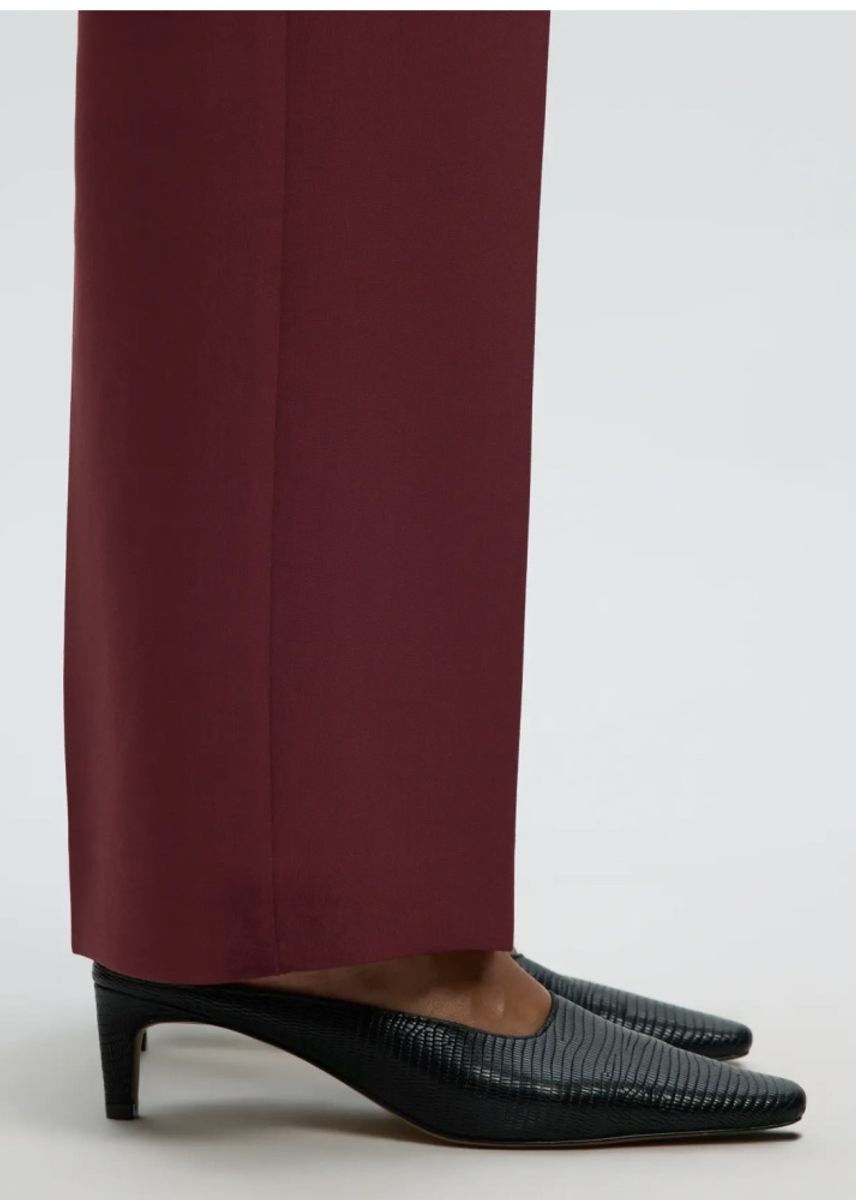 Selected Femme Rita Wide Pant Melange Tawny Port Melange