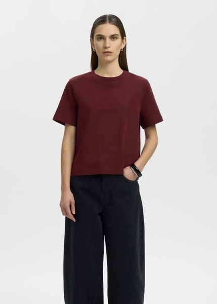 Hovedbilde Selected Femme Boxy Tee Tawny Port
