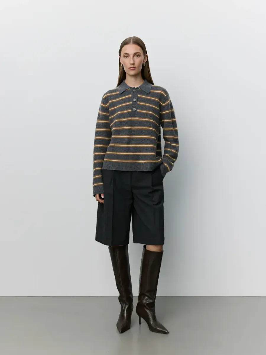 Sofie Schnoor Elsy Bermuda Suiting Shorts Dark Grey