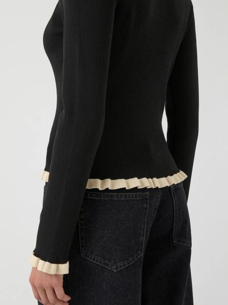 Hovedbilde YAS Floma Knit Pullover Black Detail Birch