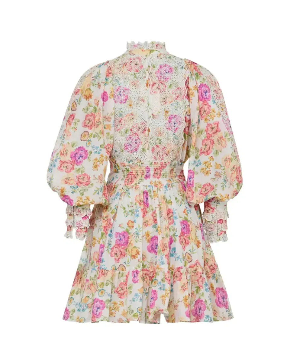 byTiMo Cotton Slub Mini Dress Flora
