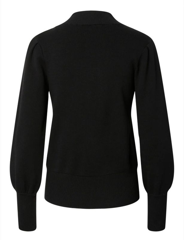 Yas Fonny Knit Pullover Black
