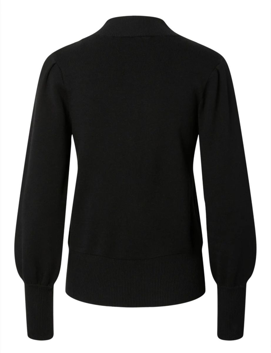 Yas Fonny Knit Pullover Black
