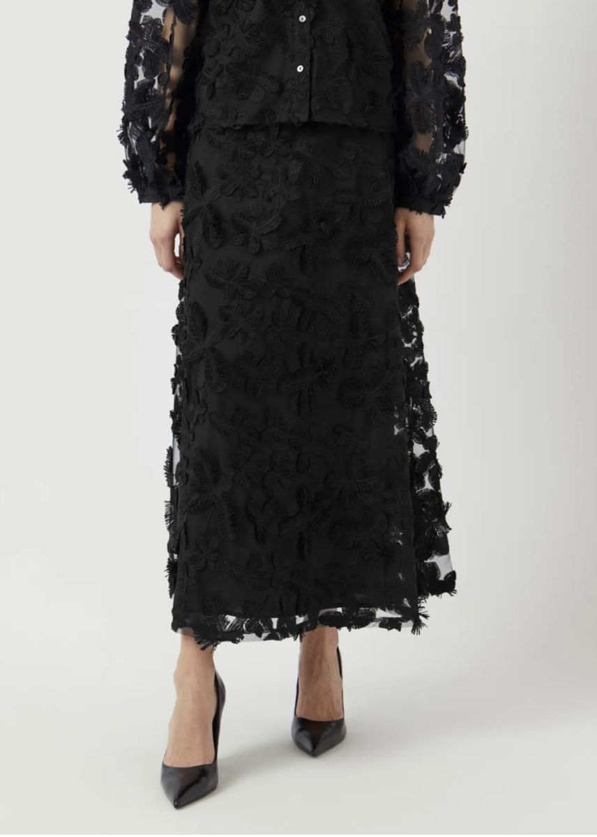 YAS Karly Skirt Black
