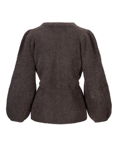 Hovedbilde Ella &Il  Fredrikke Chunky Cardigan Dark Brown