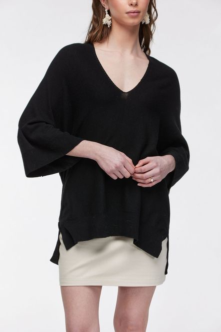 Hovedbilde  Woodling  Oda Poncho Svart 