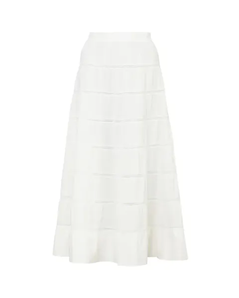 Hovedbilde by TiMo Poplin Decorated Skirt White