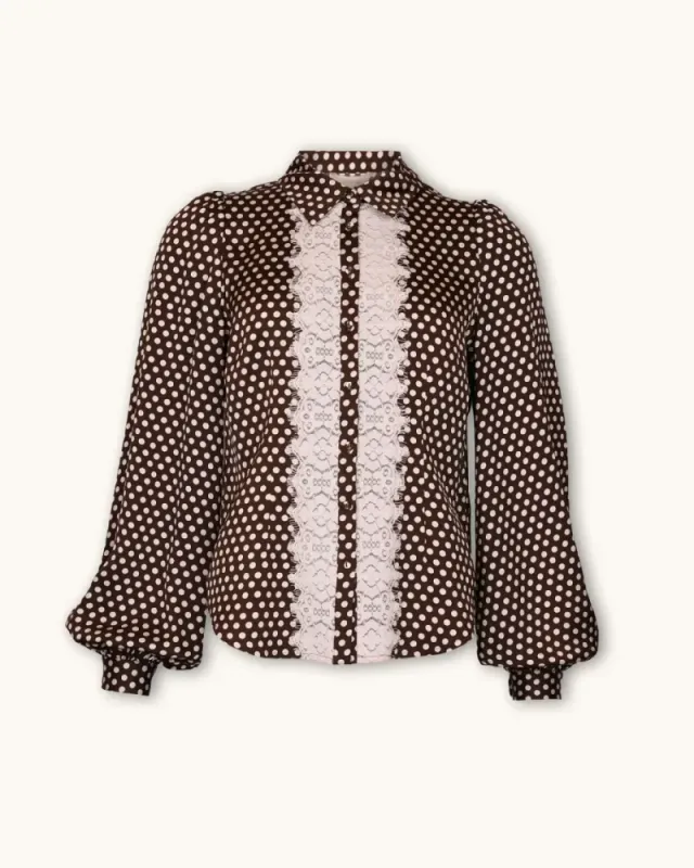 byTiMo Satin Shirt blush dots 