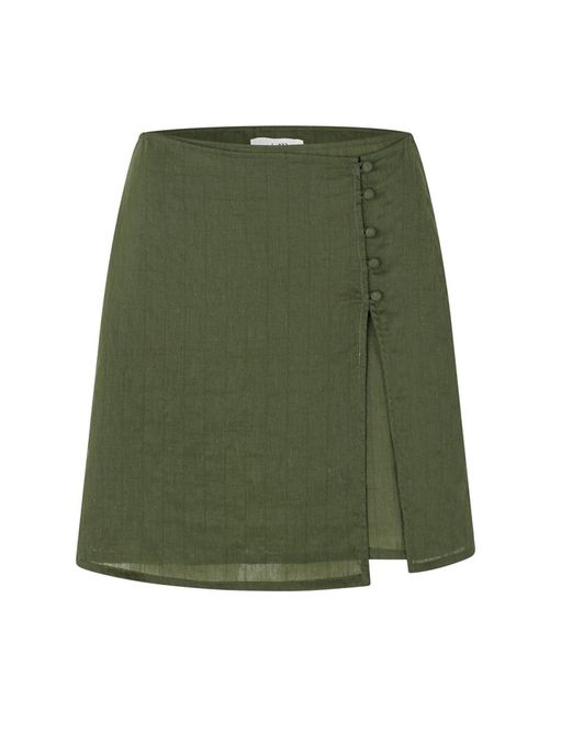 Hovedbilde MbyM Bellina-M Skjørt - Pine Green Black Stripe