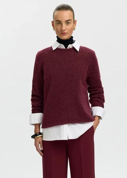 Hovedbilde Selected Femme Lulu Knit Cardigan Tawny Port
